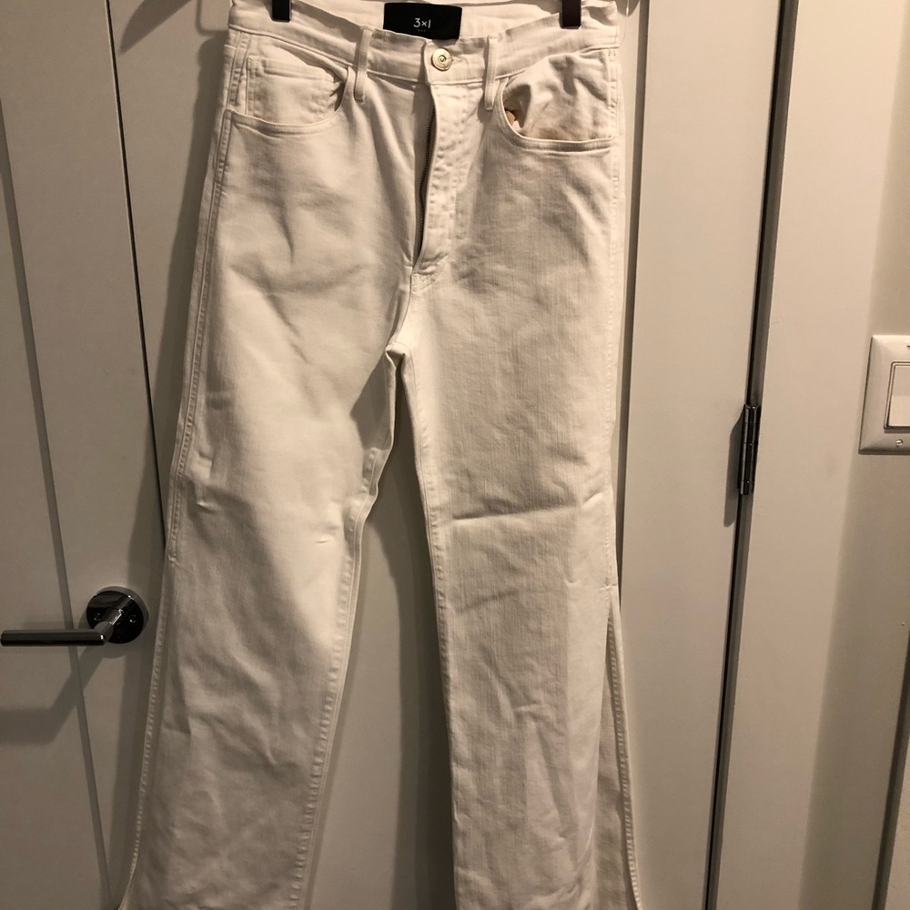 Anthropologie white pants